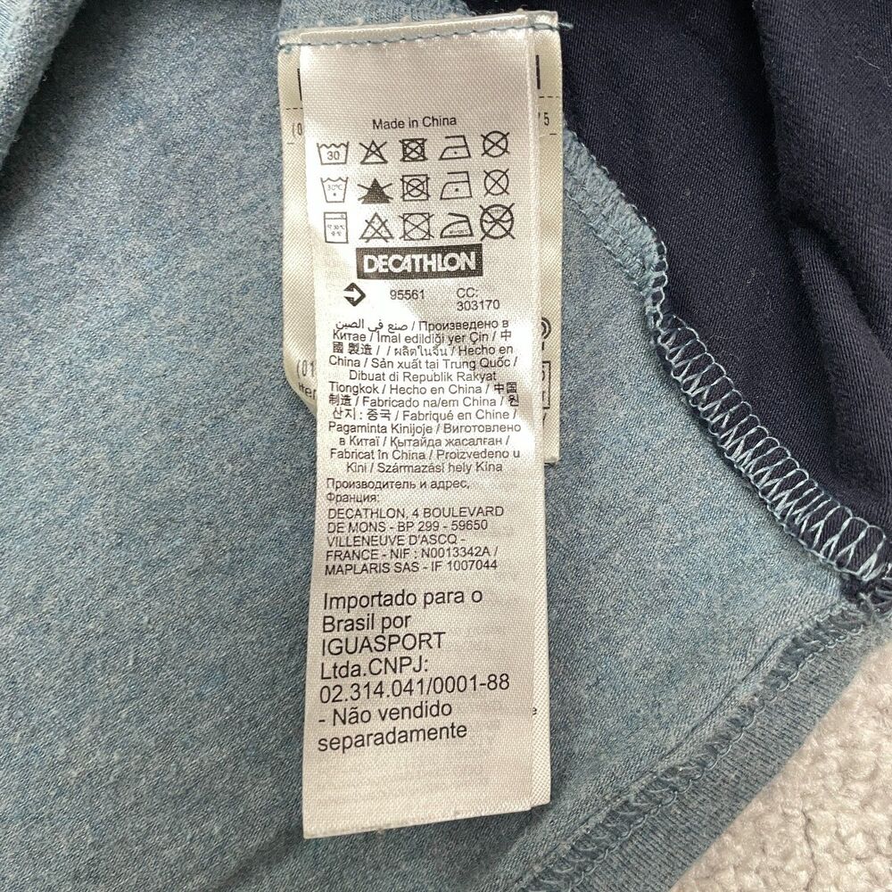 Decathlon 100M Tribord Adventure Polo Shirt Mens 2XL Heather Gray Sailing Soft - Picture 5 of 13